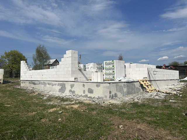 Строительство дома в деревне Большие Байдики
