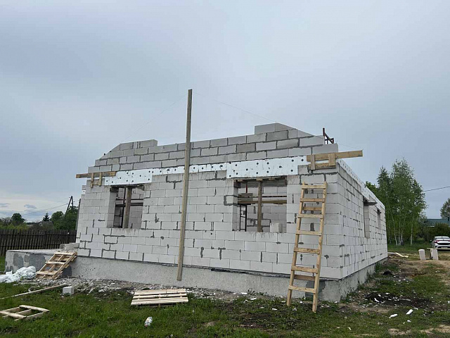 Строительство дома в деревне Большие Байдики