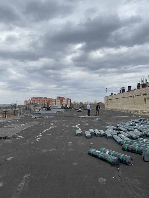 Ремонт кровли завода