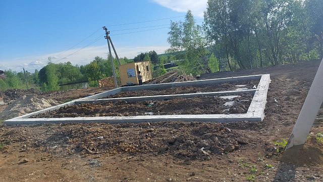 Строительство фундамента в селе Высокое