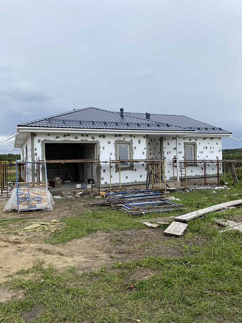 Строительство дома в деревне Большие Байдики