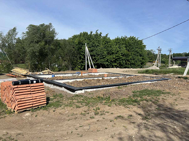 Строительство фундамента в селе Высокое