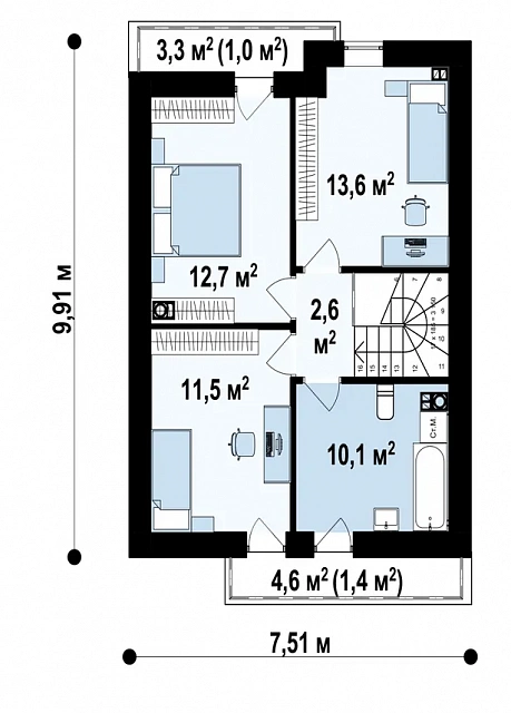 Проект дома z174s