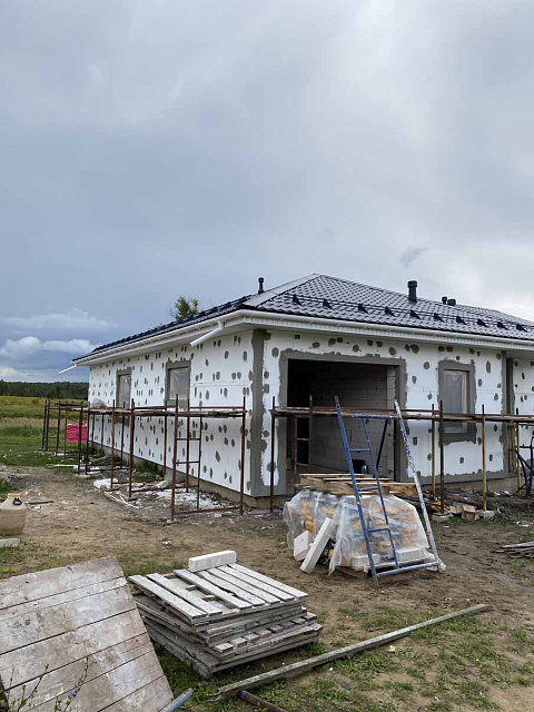 Строительство дома в деревне Большие Байдики