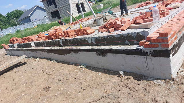 Строительство фундамента в селе Высокое