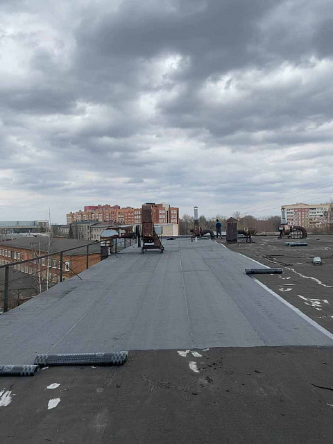 Ремонт кровли завода