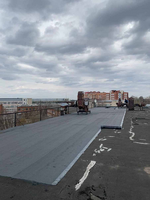 Ремонт кровли завода