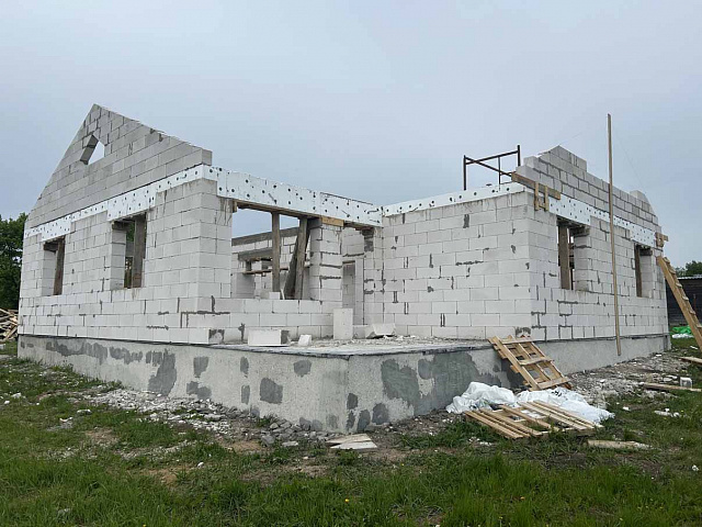 Строительство дома в деревне Большие Байдики
